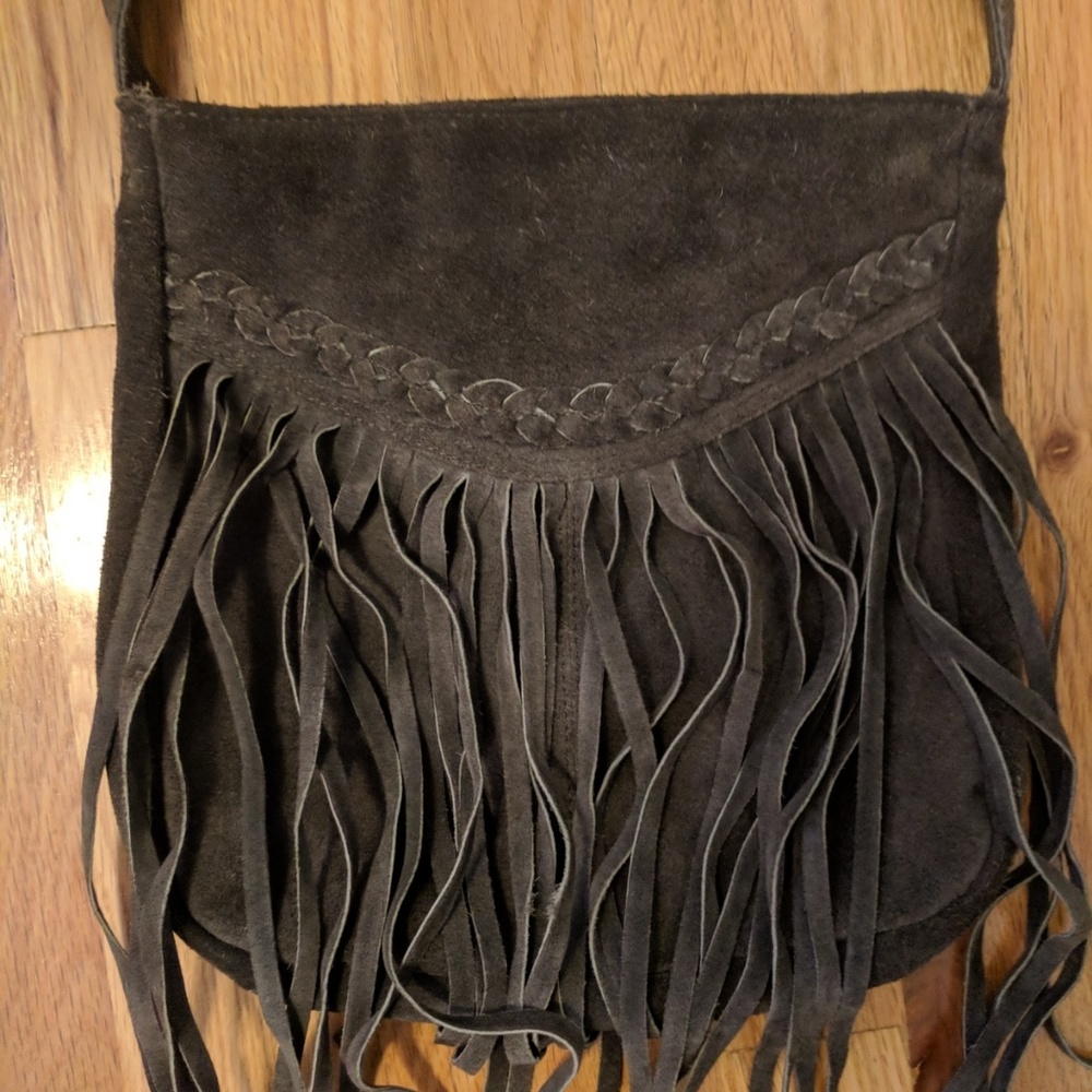 Fringe Leather Purse